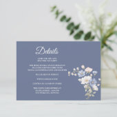 Something Blue Enclosure Card Details Informatiekaartje (Staand voorkant)