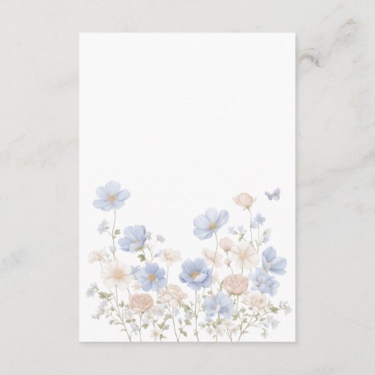 Something Blue Enclosure Card Details Informatiekaartje (Achterkant)