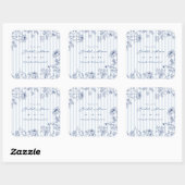 Something Blue Favor Stickers Bruiloftsetiketten (Vel)