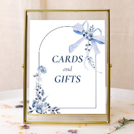 Something Blue Floral Bow Arch Kaarten & Geschenke Poster