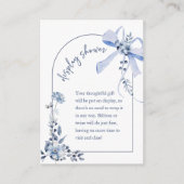 Something Blue Floral Bow Display Kaart (Voorkant)