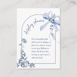 Something Blue Floral Bow Display Kaart