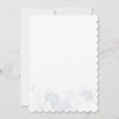 Something Blue Floral Elegant Vrijgezellenfeest Kaart (Achterkant)