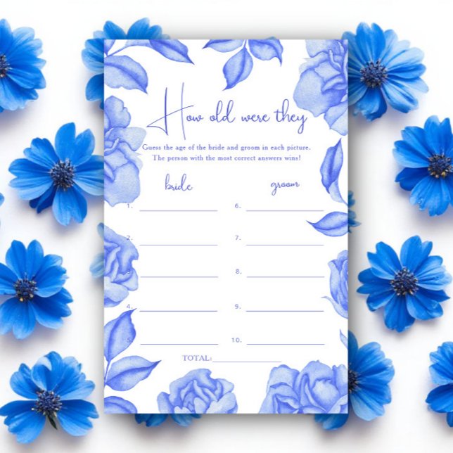 Something Blue Floral How old were they bridal (Creator heeft geüpload)