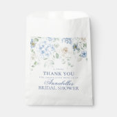 Something Blue Floral Hydrangea Bruids Dessert Bedankzakje (Voorkant)