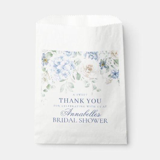 Something Blue Floral Hydrangea Bruids Dessert Bedankzakje