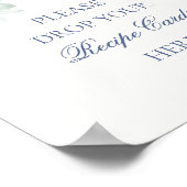 Something Blue Floral Hydrangea Deel een recept Poster (Hoek)