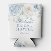 Something Blue Floral Hydrangea Vrijgezellenfeest Blikjeskoeler (Voorkant)