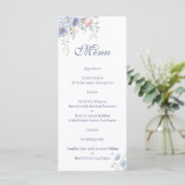 Something blue floral  Menu (Staand voorkant)