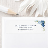 Something Blue Floral Vrijgezellenfeest Retouradre Etiket (Insitu)