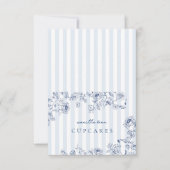 Something Blue Food Label Folded Card Tent Bedankkaart (Voorkant)