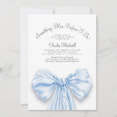 Something Blue French Bow Coquette Vrijgezellenfee Kaart (Voorkant)