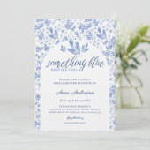 Something Blue Hampton Birds Floral Bridal Shower Kaart (Staand voorkant)