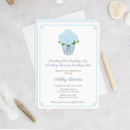 Something Blue Hortensia Gemberpot Bruidsaunaardig Kaart