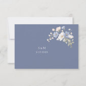 Something Blue Huwelijks RSVP kaart (Achterkant)