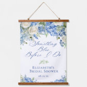Something Blue Hydrangea Bridal Shower Backdrop Hangend Wandkleed (Voorkant)
