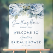Something Blue Hydrangea Bridal Shower Sign Acryl Bord (Neutraal)