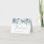Something Blue Hydrangea Bruidskaart Bedankkaart (Voorkant)