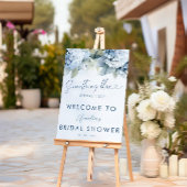 Something Blue Hydrangea Welcome Bridal Shower Acryl Bord