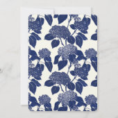 Something Blue Hydrangeas Modern Vrijgezellenfeest Kaart (Achterkant)