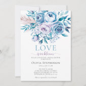 Something Blue Lavender Ombre Rozen Vrijgezellenfe Kaart (Voorkant)