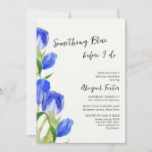 Something Blue Lentetulp Bruidsmeisjesfeest Kaart (Voorkant)