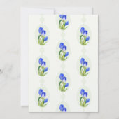 Something Blue Lentetulp Bruidsmeisjesfeest Kaart (Achterkant)