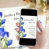 Something Blue Lentetulp Bruidsmeisjesfeest Kaart