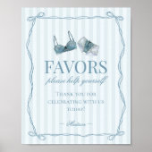 Something Blue Lingerie Bachelorette Party Favors Poster (Voorkant)