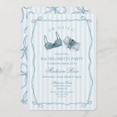 Something Blue Lingerie Lace Bachelorette Party Kaart (Voorkant / Achterkant)
