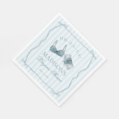 Something Blue Lingerie Shower Bachelorette Party Servet (Hoek)