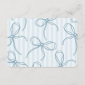 Something Blue Lingerie Shower Details Insert Informatiekaartje (Achterkant)