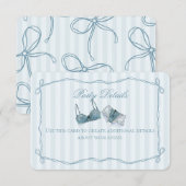 Something Blue Lingerie Shower Details Insert Informatiekaartje (Voorkant / Achterkant)