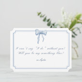 Something Blue Lint Kaart (Staand voorkant)