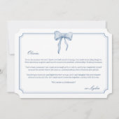 Something Blue Lint Kaart (Achterkant)