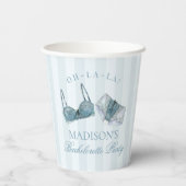 Something Blue Ondergoed Douche Bruidsfeest Trouwf Papieren Bekers (Achterkant)