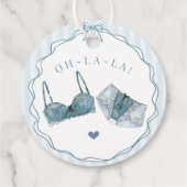 Something Blue Ondergoed Douche Bruidsfeestje Bedankjes Labels (Achterkant)