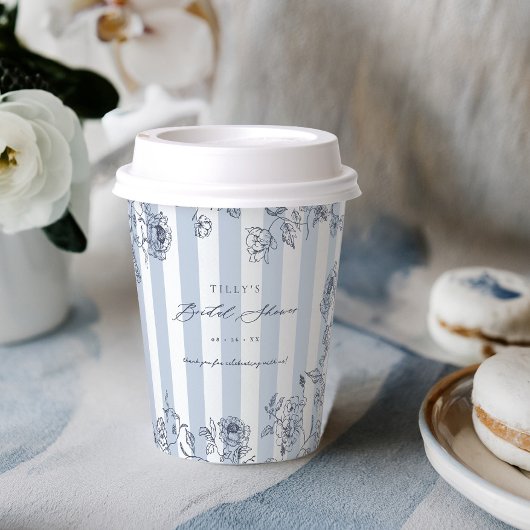 Something Blue Papieren Bekercadeau voor Bruidsfee Bekers