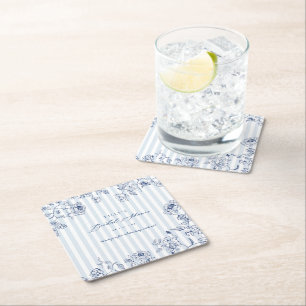 Something Blue Papieren Coasters Bruiloftsdecorati Kartonnen Onderzetters