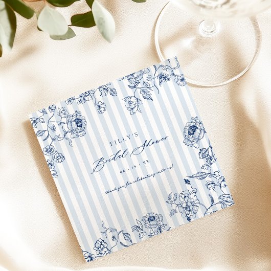 Something Blue Papieren Servetten Bruiloftsfeest