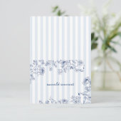 Something Blue Place Card Bridal Shower Name Tent Bedankkaart (Staand voorkant)
