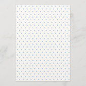 Something Blue Poeder Blauwe Hoge Hakken Bruilofts Menu (Achterkant)