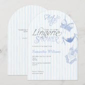 Something Blue Preppy Lace Lingerie Vrijgezellenfe Kaart (Voorkant / Achterkant)