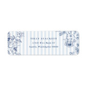 Something Blue Return Address Labels Sticker (Voorkant)