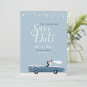 Something Blue Save the Date Aankondiging (Staand voorkant)