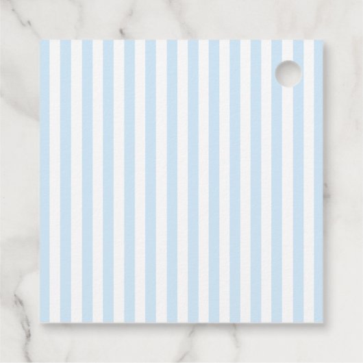 Something Blue Strepen Bruidsdouche Bedankjes Labels (Achterkant)