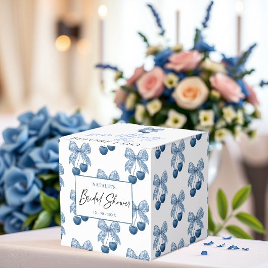Something Blue Thema Bruidsdouche Bedankdoosjes