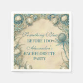 Something Blue Thistle Bachelorette Feest Servet (Voorkant)