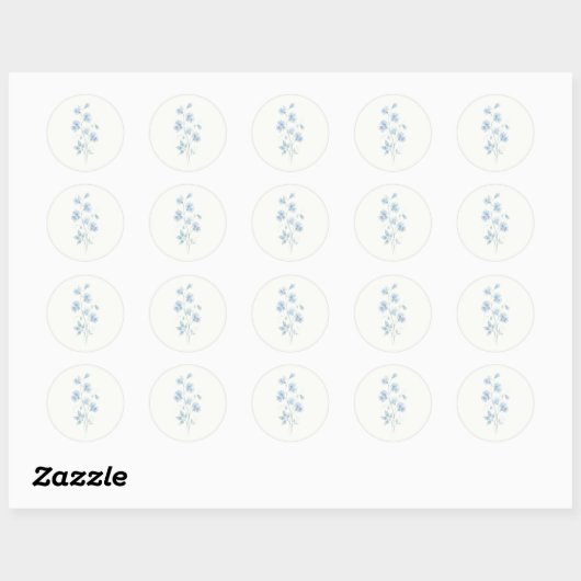 Something Blue Trouw Envelope Zegell sticker (Vel)