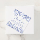 Something Blue Victoriaanse Bloemen Bruids Shower Bedankjes Labels (In situ)